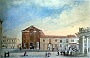 Piazzetta Pedrocchi e Chiesa di San Marco Acquerello di Bartolomeo Belzoni 1865 (Francesco Schiesari)